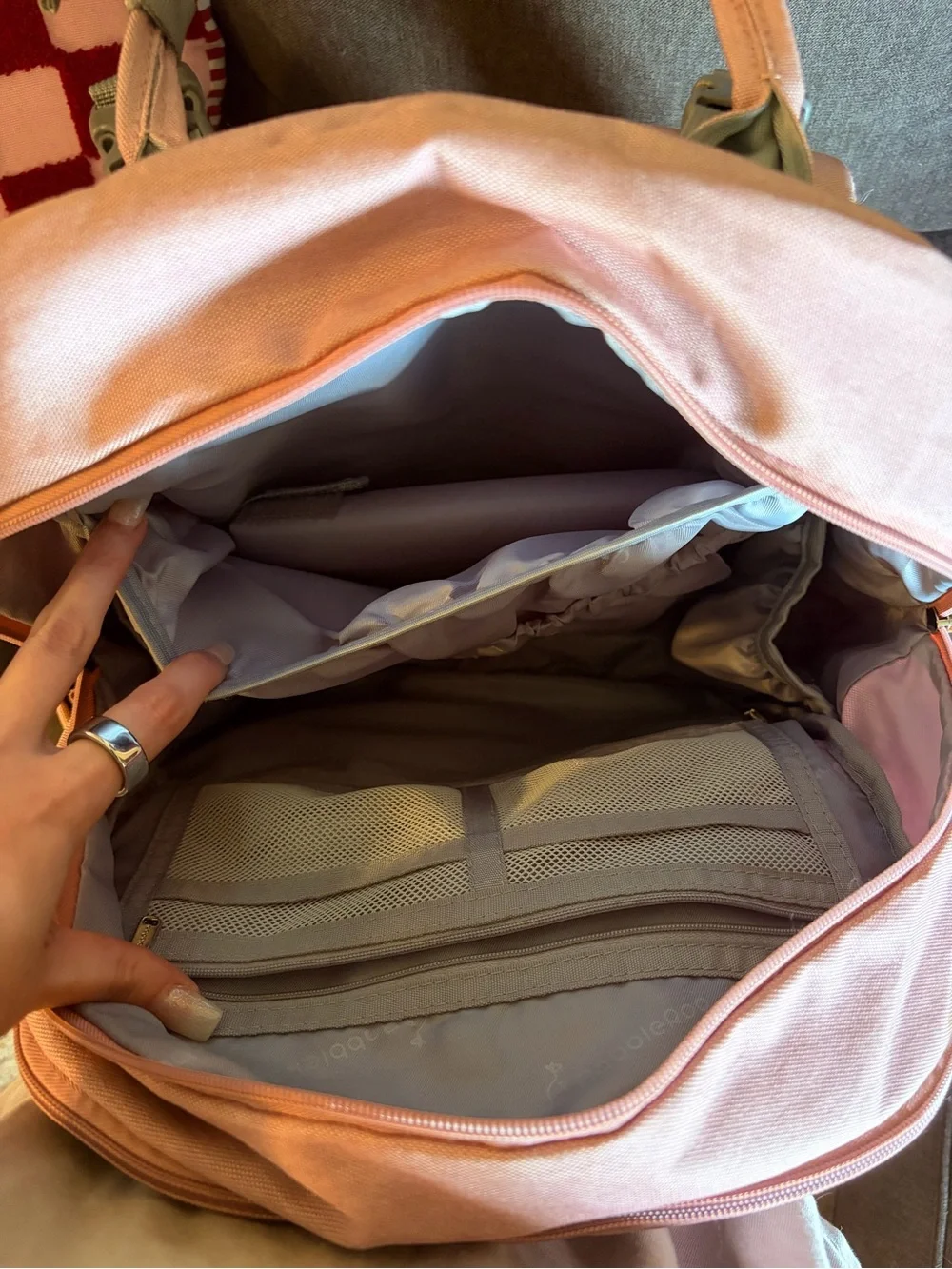 BabbleRoo Pink Diaper Bag Backpack